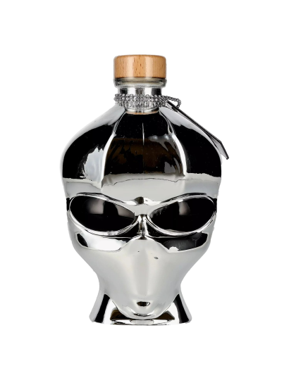 Outerspace Alien Head Chrome Edition Vodka 0.7 liter