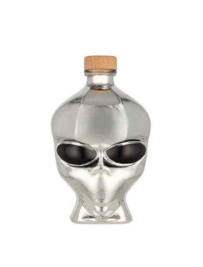 Outerspace Alien Head Chrome Edition Vodka 0.7 liter